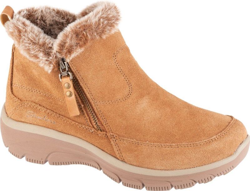 Skechers Easy Going - Cool Zip 167862-TAN Vrouwen Beige Laarzen Sneeuw laarzen