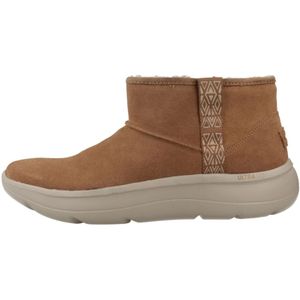 Skechers - On The Go Encore - Enkellaarsjes - Bruin - Echt Leer - Uitneembare Zool