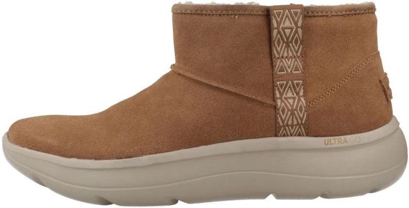 Skechers - On The Go Encore - Enkellaarsjes - Bruin - Echt Leer - Uitneembare Zool