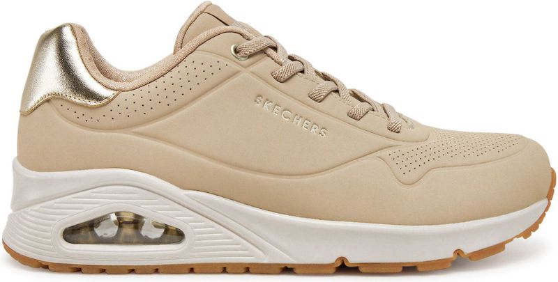 Skechers - Uno - Sneakers - Wit - Gevoerde Binnenzool