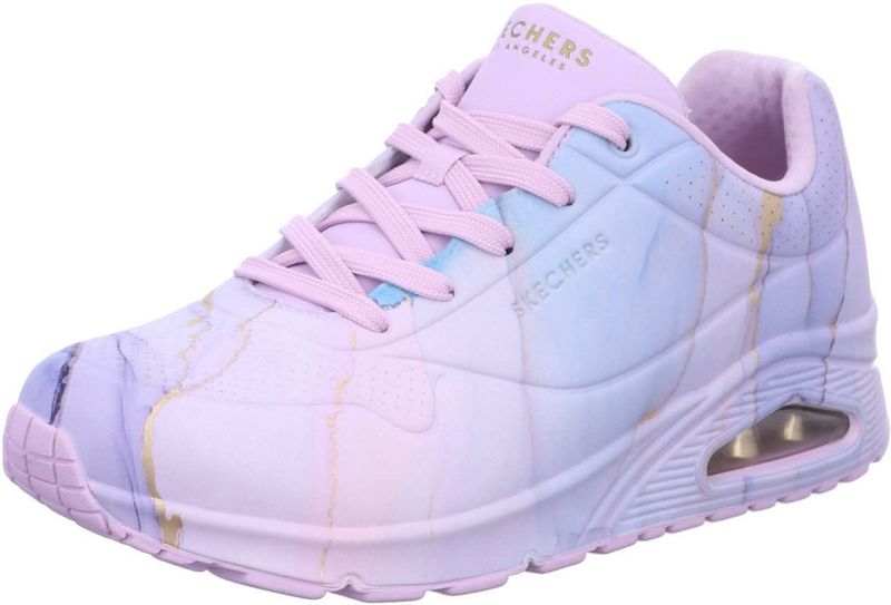 Skechers - Uno Marbel Marvel - Dames Sneakers - Paars - Synthetisch Materiaal