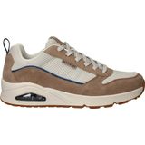 Skechers - Uno Stacre 2.0 Sneakers - Warm Beige met Blauw Accent
