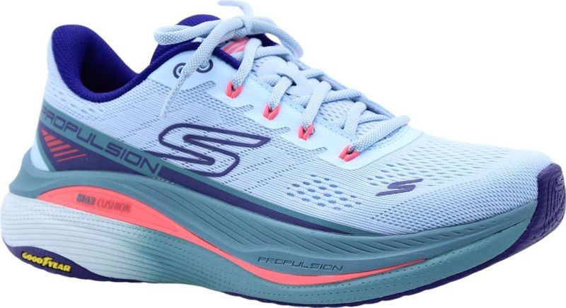 Skechers - Max Cushioning Propulsion - Hardloopschoenen - Lichtblauw/Marine