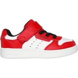 Retro Sneaker - Rood/Wit - Klittenbandsluiting - Laag