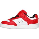 Retro Sneaker - Rood/Wit - Klittenbandsluiting - Laag