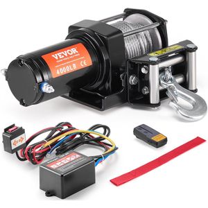 VEVOR Elektrische Lier Elektrische Takel Electric Winch Hoist Trolley 1T 1300W, Afstandsbediening Stalen Veilige Sterke Takel, Kabeltakel Elektrische Staaldraadtakel voor Fabrieken Magazijnen Bouw