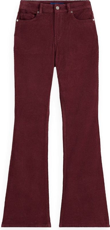 Scotch & Soda the Charm Classic Flared Jeans in Coloured Stretch Corduroy Dames Jeans