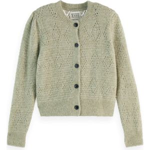 Scotch & Soda Boucl Crew Neck Cardigan Dames Trui