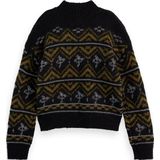 Scotch & Soda Metallic Fair Isle Pullover Dames Trui