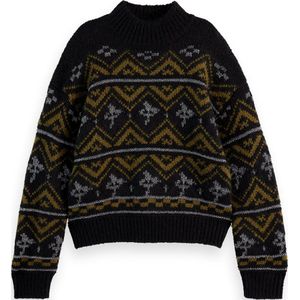 Scotch & Soda Metallic Fair Isle Pullover Dames Trui