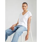 Scotch & Soda - T-shirt - Wit - 100% Katoen - Relaxed Fit, V-hals