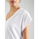 Scotch & Soda - T-shirt - Wit - 100% Katoen - Relaxed Fit, V-hals