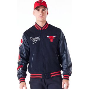 New Era, Heren, Jassen, Zwart, Maat: M Zijde,