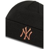 Mütze New Era New York Yankees League Essential Cuff Knit Beanie 60580722 Schwarz