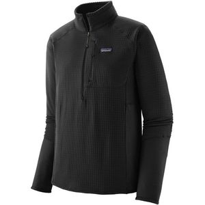 Patagonia - M's R1 P/O - Fleece Trui - Zwart - PolartecÂ® Power Gridâ„¢, HeiQÂ® Fresh