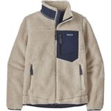 Vest Patagonia Women Classic Retro-X Jacket Natural w/New Navy-L