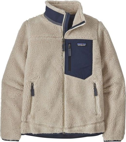 Vest Patagonia Women Classic Retro-X Jacket Natural w/New Navy-L