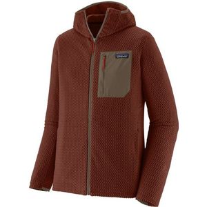 Patagonia R1 Air Full-Zip Hoody Fleecevest (Heren |rood/bruin)