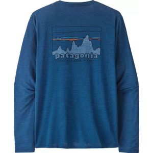Patagonia - Cap Cool Daily Graphic Shirt - Clement Blue X-Dye - T-Shirt - Lange Mouwen