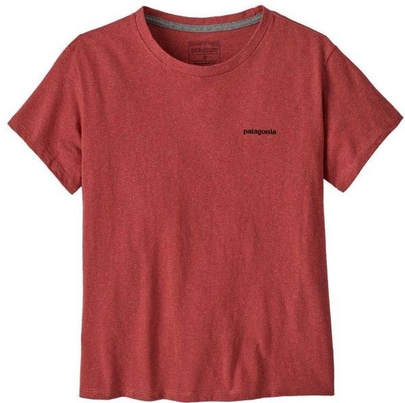 Patagonia - W's P-6 Logo Responsibili-Tee - T-shirt - Rood - Katoen
