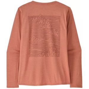 Patagonia - Cap Cool Daily Graphic Shirt - Moment Pink X-Dye - Dames Longsleeve