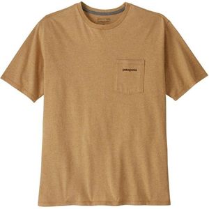 Patagonia - Boardshort Logo Pocket Responsibili-Tee - T-shirt - Bruin - Heren van Katoen
