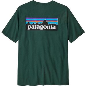 Patagonia - P-6 Logo Responsibili-Tee - T-shirt - Groen - Gemaakt van Gerecycled Katoen