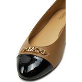 Ballerina 'REBECCA' - Effen - Leer - Slip-on met Profielzolen