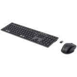 HP 720 Multi-Device Rechargeable Wireless Keyboard and Mouse Combo toetsenbord Inclusief muis Thuis USB + Bluetooth QWERTY Engels Zwart