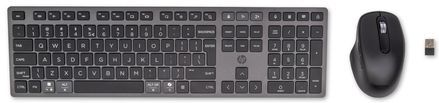 HP 720 Multi-Device Rechargeable Wireless Keyboard and Mouse Combo toetsenbord Inclusief muis Thuis USB + Bluetooth QWERTY Engels Zwart