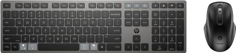 HP 720 Multi-Device Rechargeable Wireless Keyboard and Mouse Combo - AZERTY