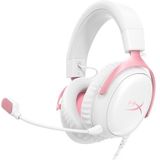 HyperX Cloud III White/Pink Gaming Headset Bedraad Hoofdband Gamen Roze, Wit