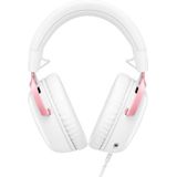 HyperX Cloud III White/Pink Gaming Headset Bedraad Hoofdband Gamen Roze, Wit