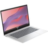 HP Chromebook 14a-nf0080nd Intel® N N200 35,6 cm (14") Full HD 8 GB LPDDR5-SDRAM 128 GB Flash Wi-Fi 6E (802.11ax) ChromeOS Zilver