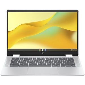 HP Chromebook x360 14b-cd0005nd Intel® N N100 35,6 cm (14"") Touchscreen Full HD 4 GB LPDDR5-SDRAM 128 GB Flash Wi-Fi 6 (802.11ax) ChromeOS Zilver