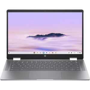 HP Chromebook x360 14b-cd0075nd Intel® Core™ i3 i3-N305 35,6 cm (14"") Touchscreen Full HD 8 GB LPDDR5-SDRAM 256 GB Flash Wi-Fi 6 (802.11ax) ChromeOS Zilver