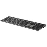 HP 725 Multi-Device Rechargeable Wireless Keyboard and Mouse Combo toetsenbord Inclusief muis Kantoor RF-draadloos + Bluetooth Zwart
