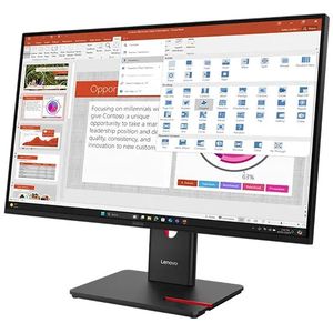 Lenovo - ThinkVision T27-40 - Beeldscherm - Zwart - 68,6 cm - Full HD
