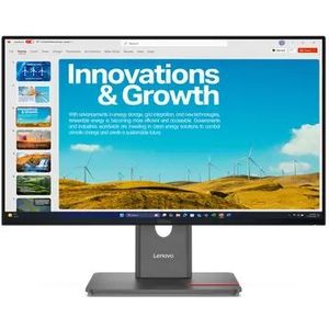 Lenovo - ThinkVision P24QD-40 - Monitor - Zwart - 24 inch - Quad HD - 2560 x 1440 Pixels
