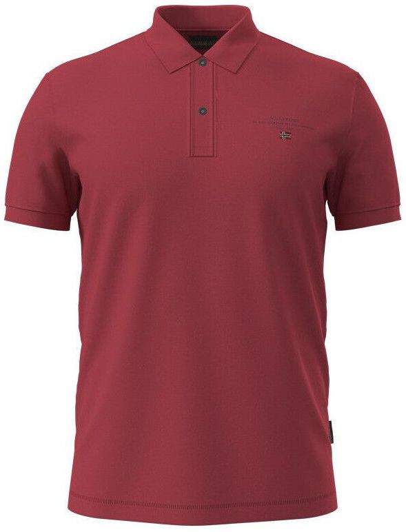 Napapijri - Cotton Polo Shirt - Oranje - Heren - Katoen