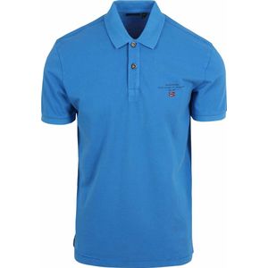 Napapijri - Elbas - Poloshirt - Blauw - 100% Biologisch Katoen