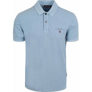 Napapijri Polo Elba - Chambray Lichtblauw - Korte Mouw