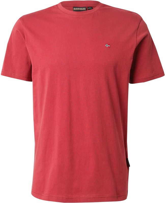 Napapijri - Short Sleeve Crew Neck - T-shirt - Rood