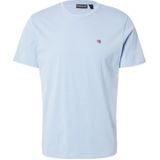 T-shirt met korte mouwen Salis NAPAPIJRI. Katoen materiaal. Maten XXL. Blauw kleur
