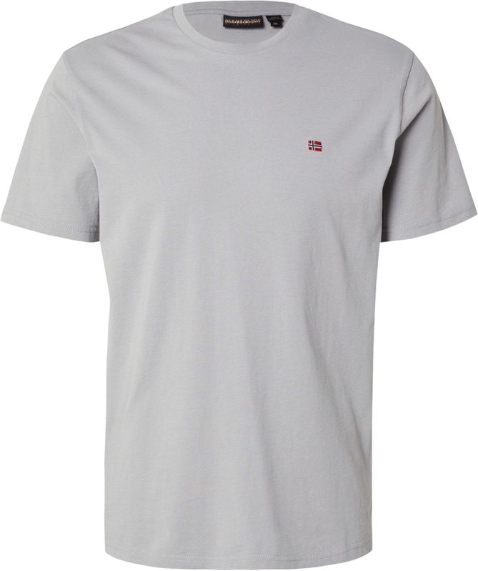 Napapijri - Salis SS Summer - T-Shirt - Grey - 100% Katoen