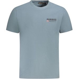 Napapijri Heren T-shirt - Grijs - Katoen met Logo