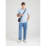 Napapijri - Lichtblauwe - Katoenen T-Shirt