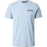 Napapijri - Lichtblauwe - Katoenen T-Shirt