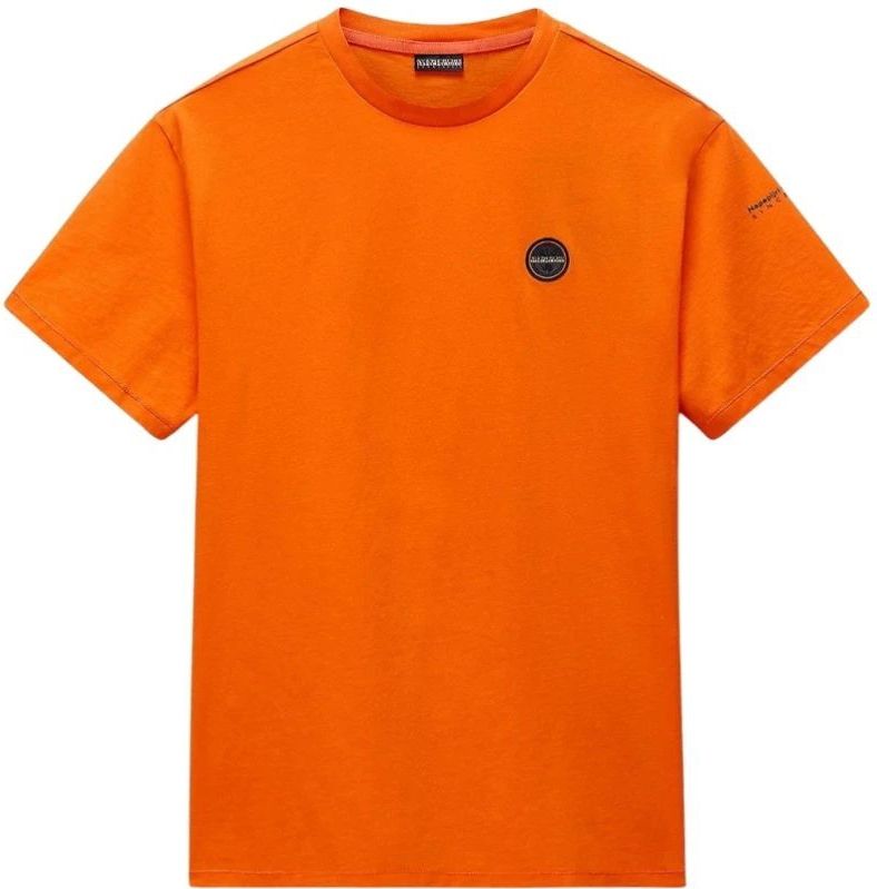 Napapijri - Short Sleeve Crew Neck Tee - Oranje - T-shirt