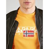 Napapijri - Graphic Tee - T-shirt - Oranje - Regular Fit - Korte Mouwen